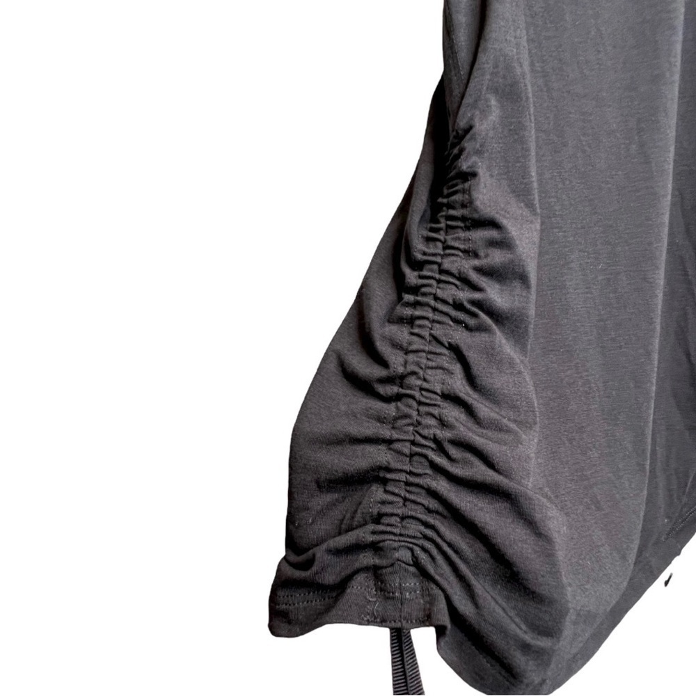 Athleta | Black Encore Ruched Sides Racerback Athletic/Athleisure Tank Sz XS - Picture 4 of 6